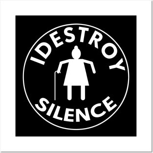 I destroy silence Posters and Art